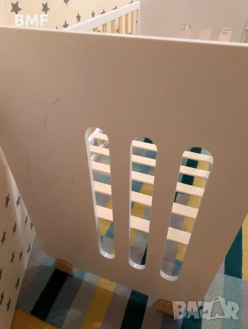 Ново бебешко дървено легло Interbaby 120/60 с гаранция, снимка 5 - Кошарки - 55793163