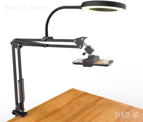 Работна лампа/ стойка за камера/ телефон с осветление от  Pozliv, снимка 1