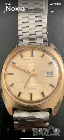 Vintage Timex Watch Men Gold Tone  Automatic, снимка 4 - Мъжки - 40049657