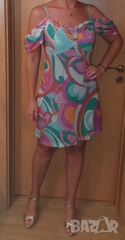 Официална нова рокля с пайети модел Fervente , снимка 6 - Рокли - 39421025