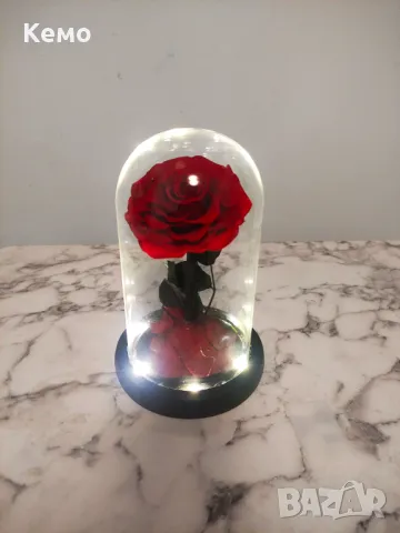  Вечна роза в стъкленица - неувяхваща балсамирана, снимка 9 - Подаръци за жени - 48778797