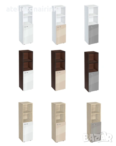 Етажерка Ава 4.1 с вратичка гланц