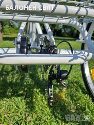 MEGA BRAND Практичен Триколесен Велосипед с три гуми Триколка за всеки, снимка 9 - Велосипеди - 51050101