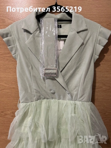 Дамска Рокля тип блейзер, снимка 3 - Рокли - 43468621