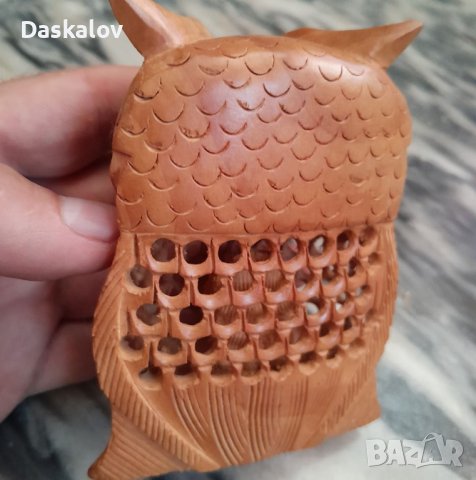 Продавам дървено декоративно бухалче, снимка 4 - Декорация за дома - 41182950
