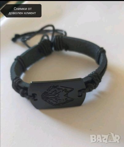 Луксозна мъжка гривна с вълк, снимка 6 - Други - 41780342