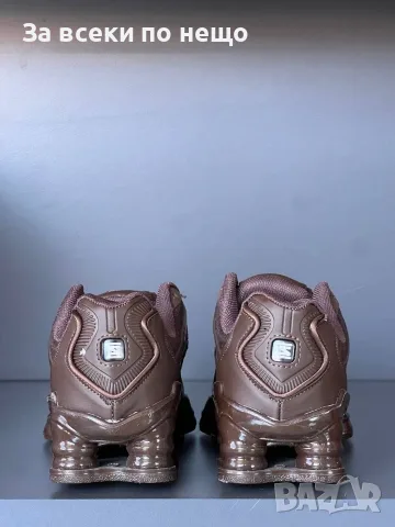 Nike Shox Дамски Кафеви Маратонки👟Дамски Спортни Обувки В Кафяв Цвят Найк Шокс Код E165, снимка 5 - Маратонки - 55840841