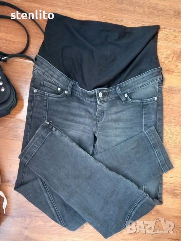Дънки за бременни H&M Skinny Ankle Jeans High Rib Mama размер 40, снимка 6 - Дрехи за бременни - 39701652