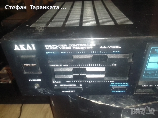 Усилвател AKAI за ремонт няма звук , снимка 2 - Ресийвъри, усилватели, смесителни пултове - 53170979