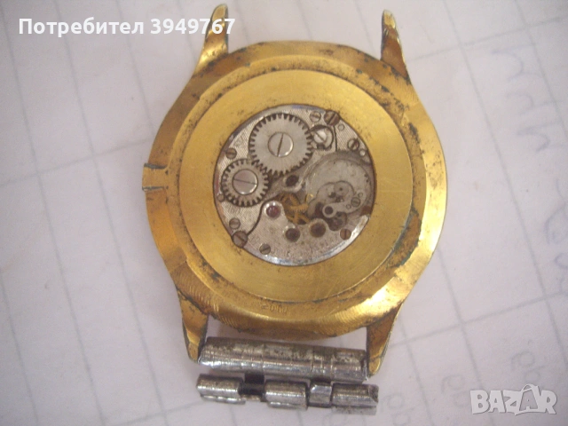 Позлатен часовник., снимка 2 - Мъжки - 53862508