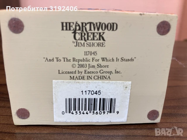 Оригинална дървена фигура на Jim Shore, отлично състояние, снимка 4 - Антикварни и старинни предмети - 50715827