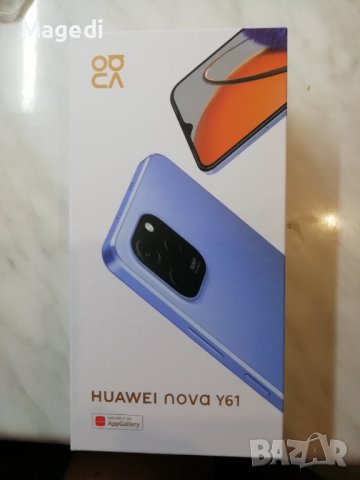 Смартфон HUAWEI nova Y61 64 gb 2г гаранция , снимка 2 - Huawei - 41904847