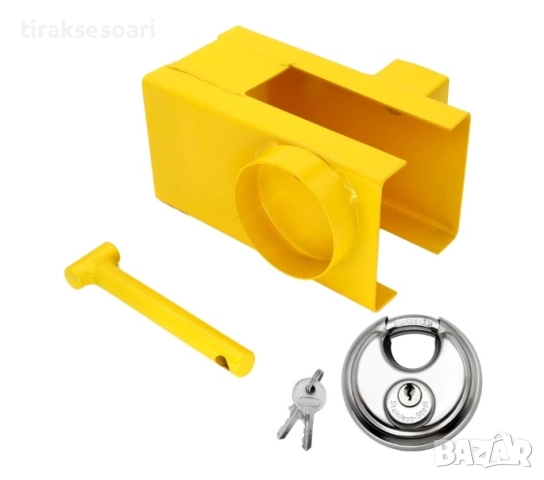 Универсален катинар за теглич на ремарке – заключващ механизъм против кражба, снимка 3 - Аксесоари и консумативи - 51889971