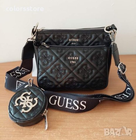 Черна чанта Guess/3в1 код SG-Z127, снимка 6 - Чанти - 42277846