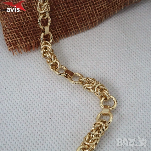 Гривна с 14К златно покритие 234855, снимка 2 - Гривни - 53517652