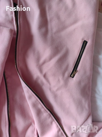 Розово палто ХС размер, снимка 2 - Палта, манта - 53198531