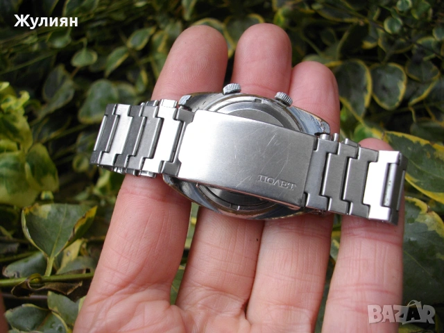  КОЛЕКЦИОНЕРСКИ ЧАСОВНИК ПОЛЕТ ЗВЪНЕЦ СИГНАЛ POLJOT 18 JEWELS , снимка 7 - Антикварни и старинни предмети - 53606607