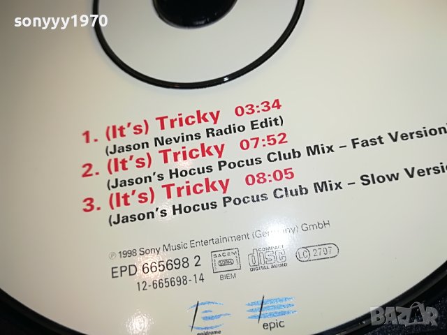 RUN DMC IT S TRICKY CD-SONY MUSIC GERMANY 0404231328, снимка 8 - CD дискове - 40250271