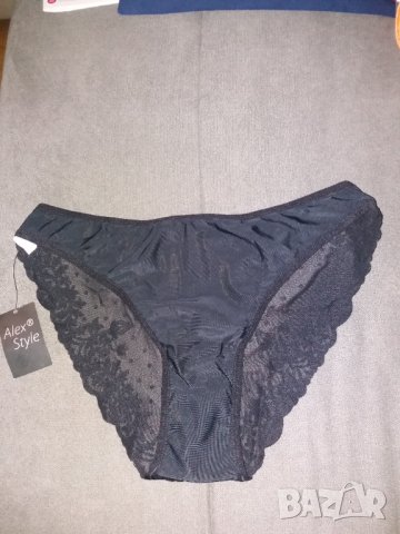 Дамски черни бикини Alex с дантела нови, снимка 2 - Бельо - 30159252