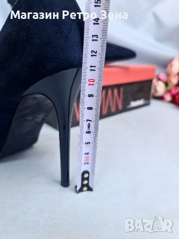 Tendentz- нови обувки на ток, номер 40 цвят navy blue, снимка 7 - Дамски обувки на ток - 42735421