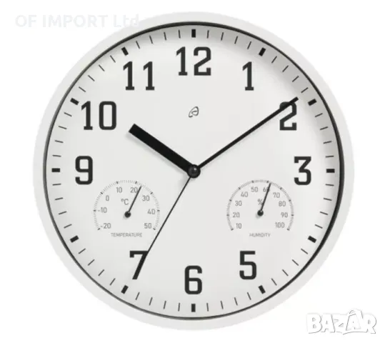 Стенен Часовник AURIOL с Температура и Влажност