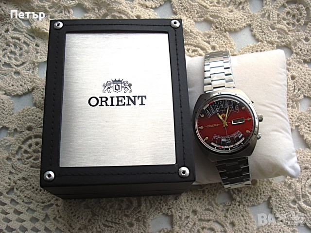 Нов Мъжки Часовник Orient Вечен календар с кутия, снимка 2 - Мъжки - 52896843