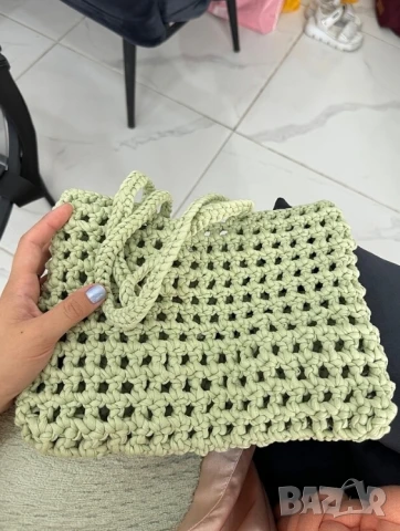 плетена чанта може да се изплете в цвят по ваше желание и размер