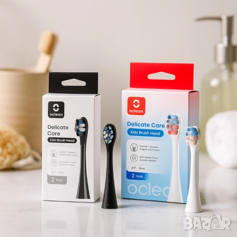 Накрайници за четка за зъби Oclean Kids, P3K1-2, P3K8-2, C04000210, 2 броя, снимка 2 - Друга електроника - 51947907