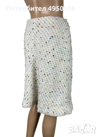 Пола „Escada Tweed“ с дължина до коляното, размер DE40, снимка 7 - Поли - 56120785