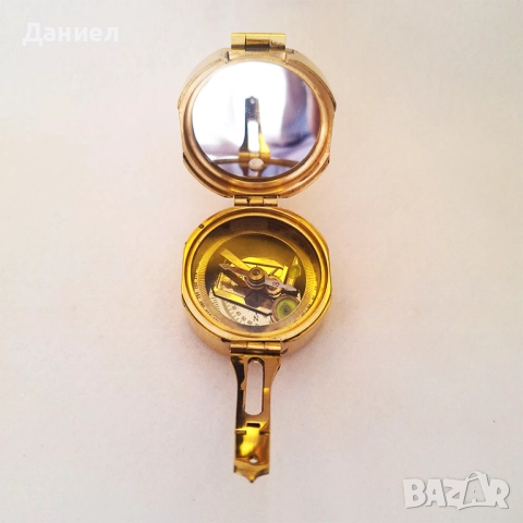 Компас от масивен бронз , снимка 3 - Морски сувенири - 43052101