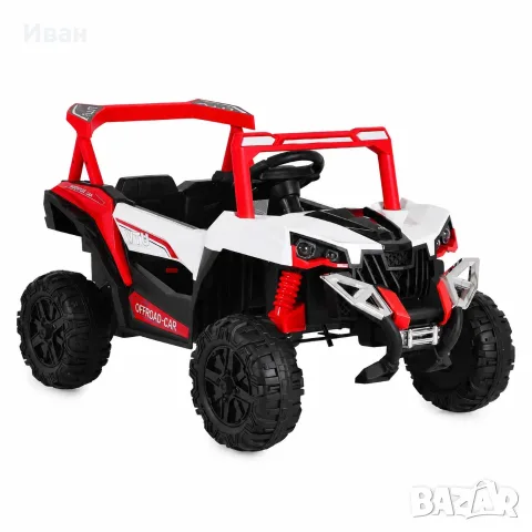 ТОП ЦЕНА!НОВО!Акумулаторен джип/UTV Gobi Go RED с 12 V батерия,USB,функция люлеене,дистанцинно