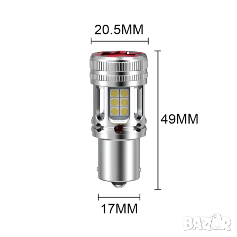 LED Крушки R5W 12-24V, снимка 3 - Аксесоари и консумативи - 51268959