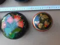 Рисувани дървени кутии ХОХЛОМА - 5 броя , Русия , СССР, снимка 4