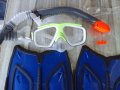 Очила за гмуркане,шнорхел и плавници, снимка 1 - Водни спортове - 41974879