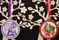 Ръчно бродирани и оцветени коледни играчки за елха и магнити, снимка 7