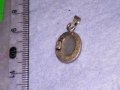 ВИНТИДЖ ВЕРСАЧЕ СРЕБЪРЕН МЕДАЛЬОН СРЕБРО 925 с ШЛИФОВАН КАМЪК КОТЕШКО ОКО 38602, снимка 10