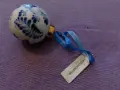 Коледна топка ръчно рисувана  нова Холандия порцелан глазура Delft Blue, снимка 4