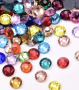 28 вида цветни камъни- кристали за лепене- размер 10, снимка 1 - Други - 36148174