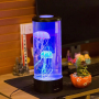 LED нощна лампа аквариум с две медузи, 16 цвята и дистанционно, снимка 1