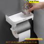 Поставка за тоалетна хартия с рафт за телефон - КОД 47500, снимка 2
