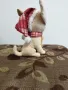 Плюшено кученце с коледна шапка, снимка 3