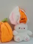 Зайче - морков и зайче - ягодка плюшени възглавнички с цип , снимка 2