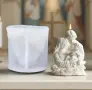 3D Свето семейство Исус силиконов молд форма свещи гипс сапун смола декорация , снимка 2