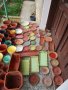 Саксии,сандъчета  и кашпи за цветя керамични и пластмасови употребявани, снимка 7