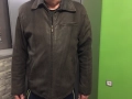 Мъжко италианско велурено  яке, размер  L, марка CAMEL, цвят – тъмно сиво-зелено, закопчаване- с цип, снимка 3