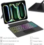 Нов Клавиатура Калъф за таблет iPad Pro 11 2024 M4, Подсветка и Тъчпад, снимка 5