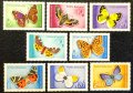 Румъния, 1969 г. - пълна серия чисти марки, пеперуди, 4*10, снимка 1 - Филателия - 42722632