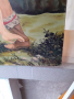 Огромна майсторска картина масло на платно Рубенс подпис, снимка 4