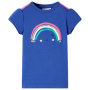 Детска тениска, кобалтовосиня, 128（SKU:11112