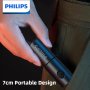 Philips Нов 7cm LED акумулаторен мини преносим фенер 7 режима на осветяване за туризъм пътуване, снимка 1 - Друга електроника - 42519254